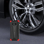Jump starter inflating a tyre