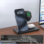 3-in-1 charging dock on desk