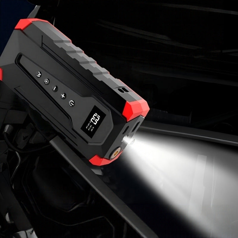 Jump starter LED light at night