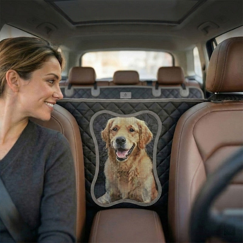 Mesh window in the seat cover