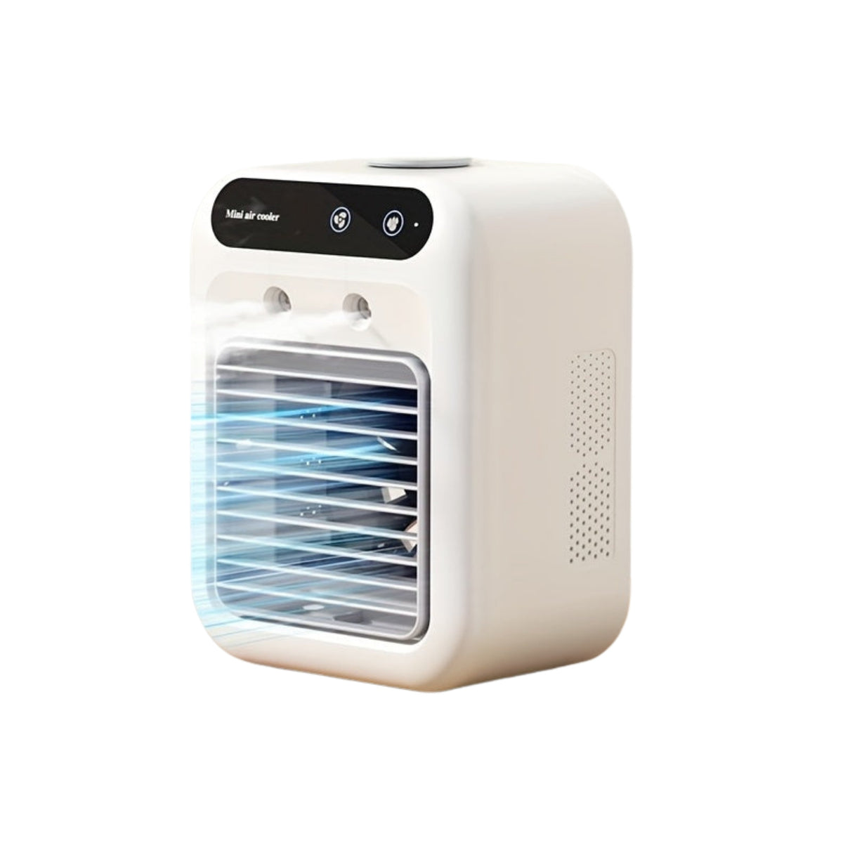 Portable mini air cooler fan in white