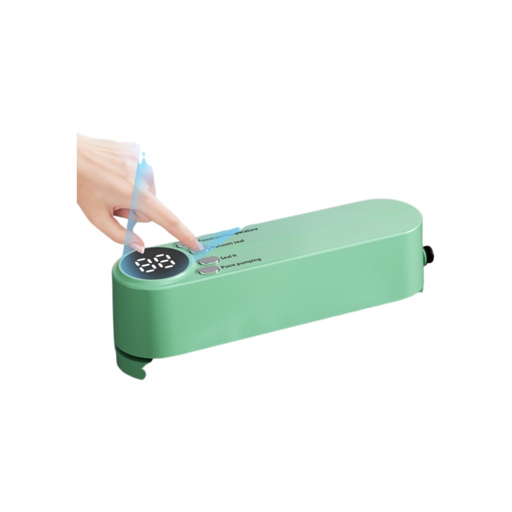 One-touch control on the green vacuum sealer