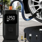 Portable wireless tyre inflator with digital display