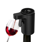 Automatic wine dispenser and aerator in black