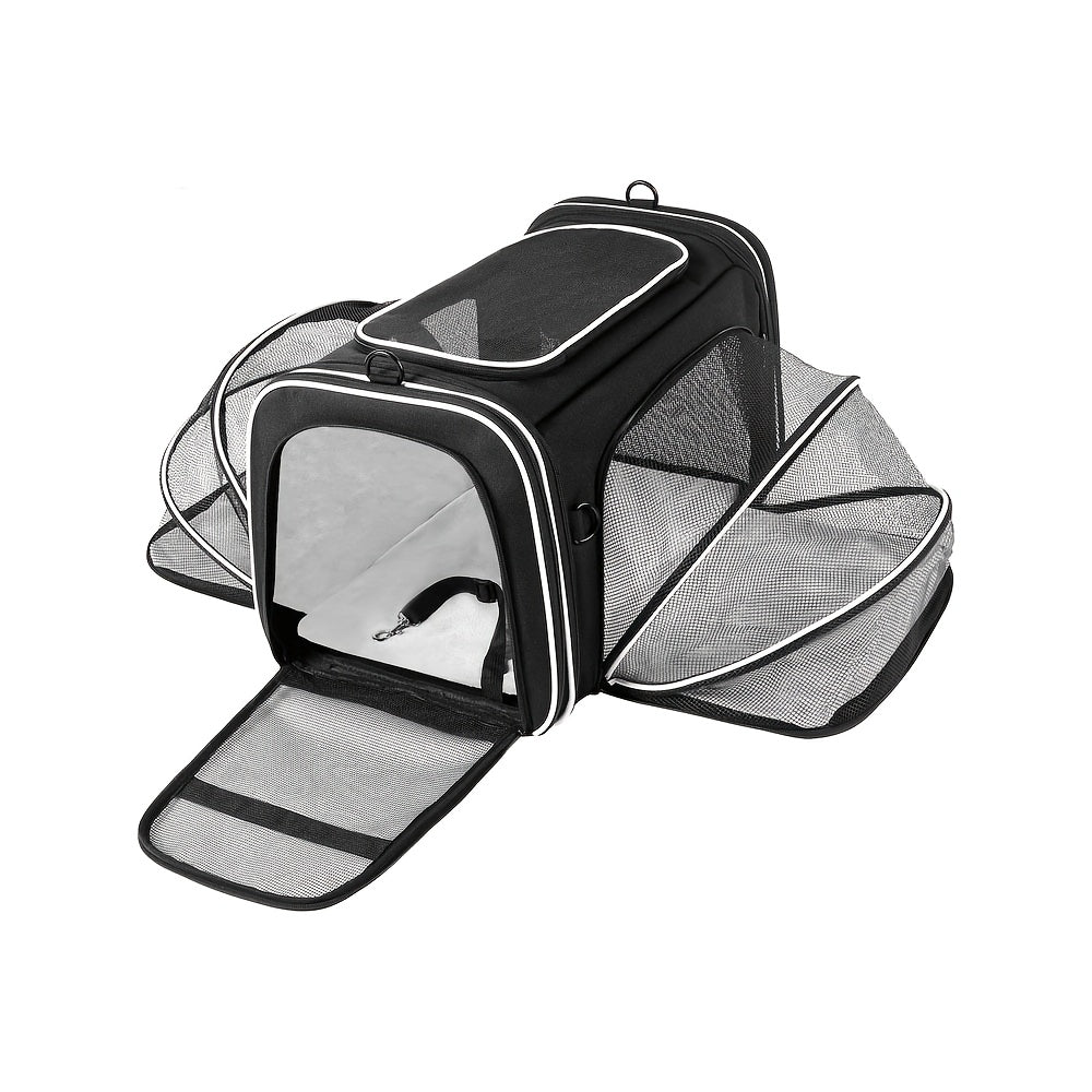 Expandable pet travel bag