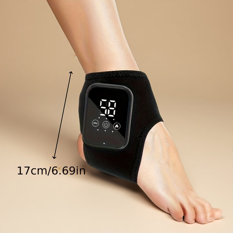 Ankle massager in use