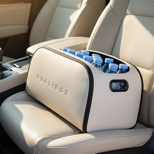 Car passenger seat storage box