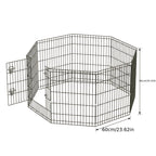 Heavy-Duty 8-Panel Dog Playpen – Foldable Metal Exercise Pen