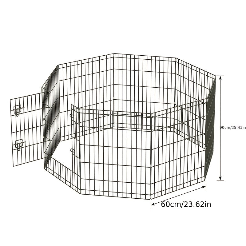 Heavy-Duty 8-Panel Dog Playpen – Foldable Metal Exercise Pen